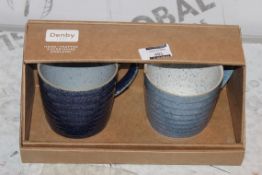 Boxed Pack of Two Denby, Drinking Mugs, RRP£50.00 (4063198) (Public Viewing & Appraisals Available)