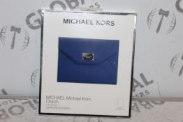 Boxed Michael Kors Sapphire Sapphino Blue Clutch Bag for iPad Air RRP £60