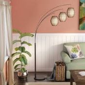 Boxed Sade 208cm Tree Arched Floor Lamp RRP £180 (Missing Base) (Public Viewing and Appraisals