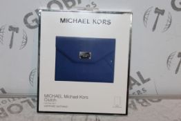 Boxed Michael Kors Sapphire Sapphino Blue Clutch Bag for iPad Air RRP £60
