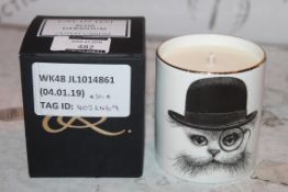 Boxed Cat in Hat Rose Geranium, Cute Candle, RRP£50.00 (4032469) (Public Viewing & Appraisals