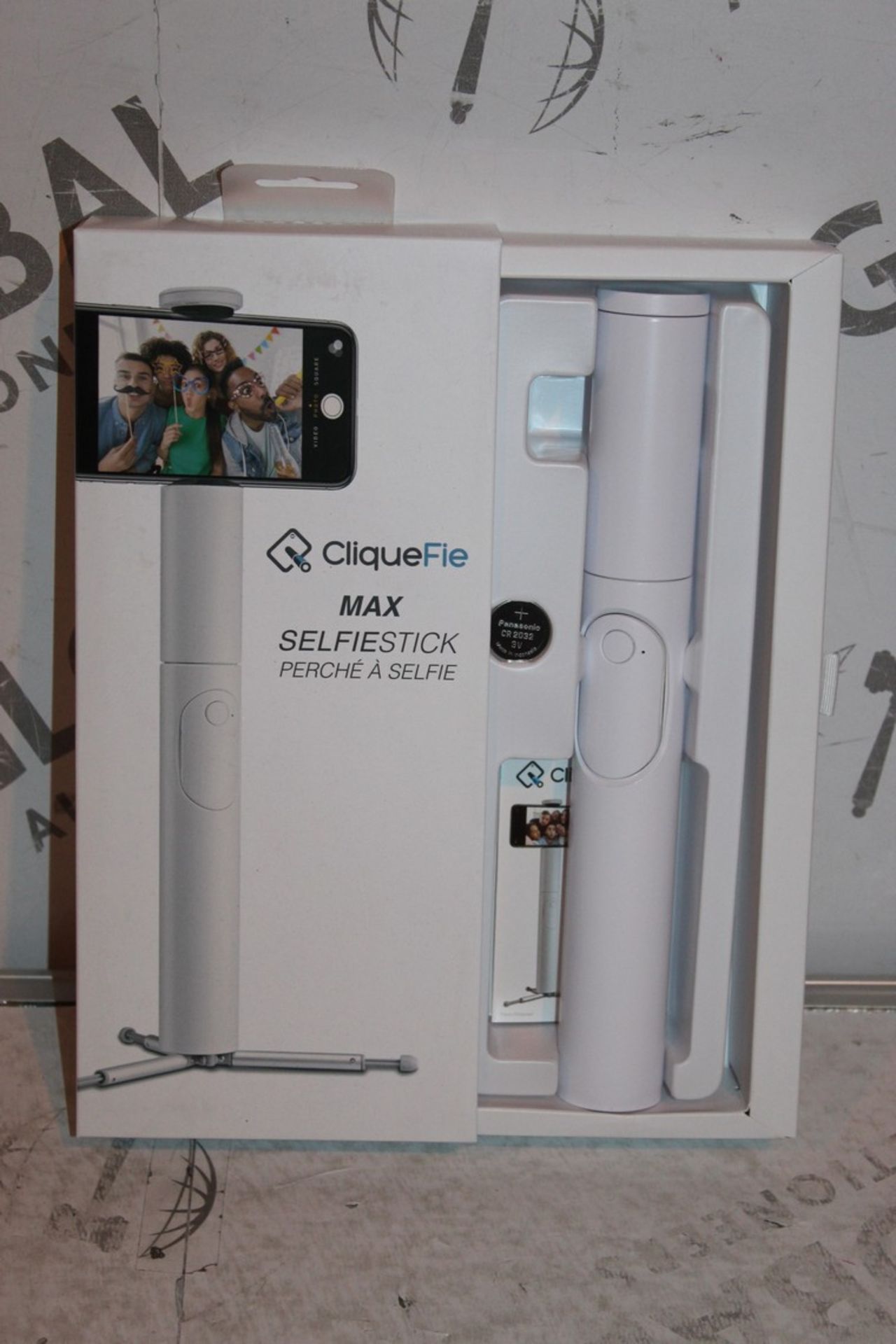 Lot to Contain, Two Boxed Cliquefie Max Selfie Sticks, Combined RRP£150.00