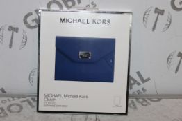 Boxed Michael Kors Sapphire Sapphino Blue Clutch Bag for iPad Air RRP £60