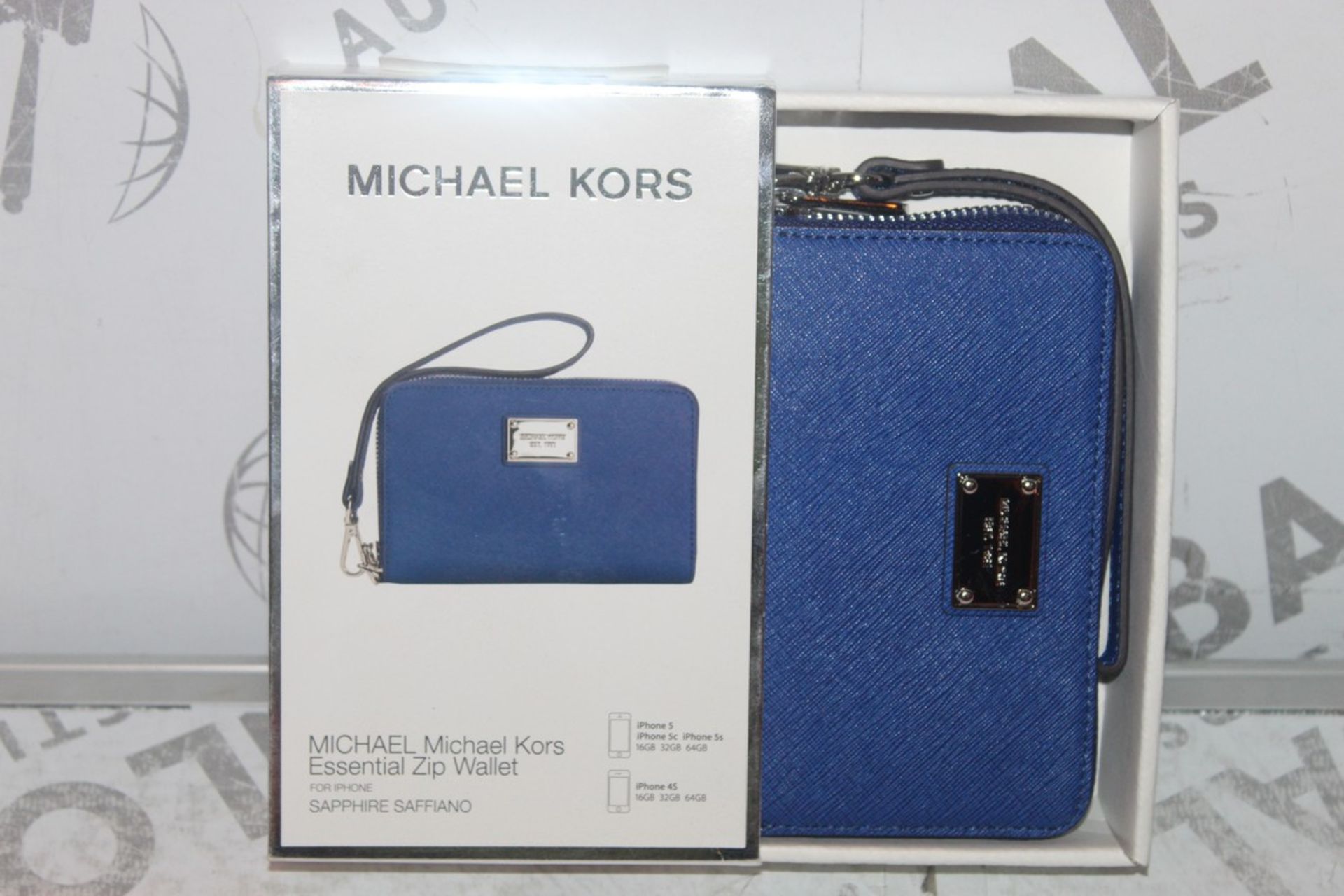 Lot to Contain 2 Michael Kors Essential Zip Wallets with Phone Compartment Combined RRP £60