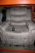 Electric Riser Heat Massager Single Arm Chair with Remote Control Settings RRP £660 (16344) (