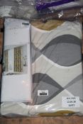 Bagged Pair of Fusion 117 x 137cm Eyelet Lennox Grey Curtains RRP £55 (Public Viewing and Appraisals