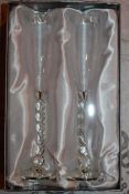 Lot to Contain 4 Brand New Sets of 2 The Wedding To Love And To Honour Toasting Flute Sets