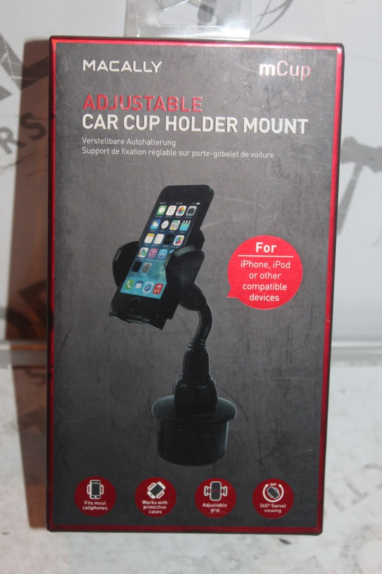 Lot to Contain 5 Boxed Brand New Mcally Adjustable Car Mount Combined RRP £35