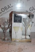 Lot to Contain 2 Boxed Assorted Sets of Wine Glasses (Public Viewing and Appraisals Available)