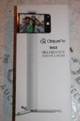 Lot to Contain 2 Boxed Cliquefie Max Selfie Sticks in White Combined RRP £120