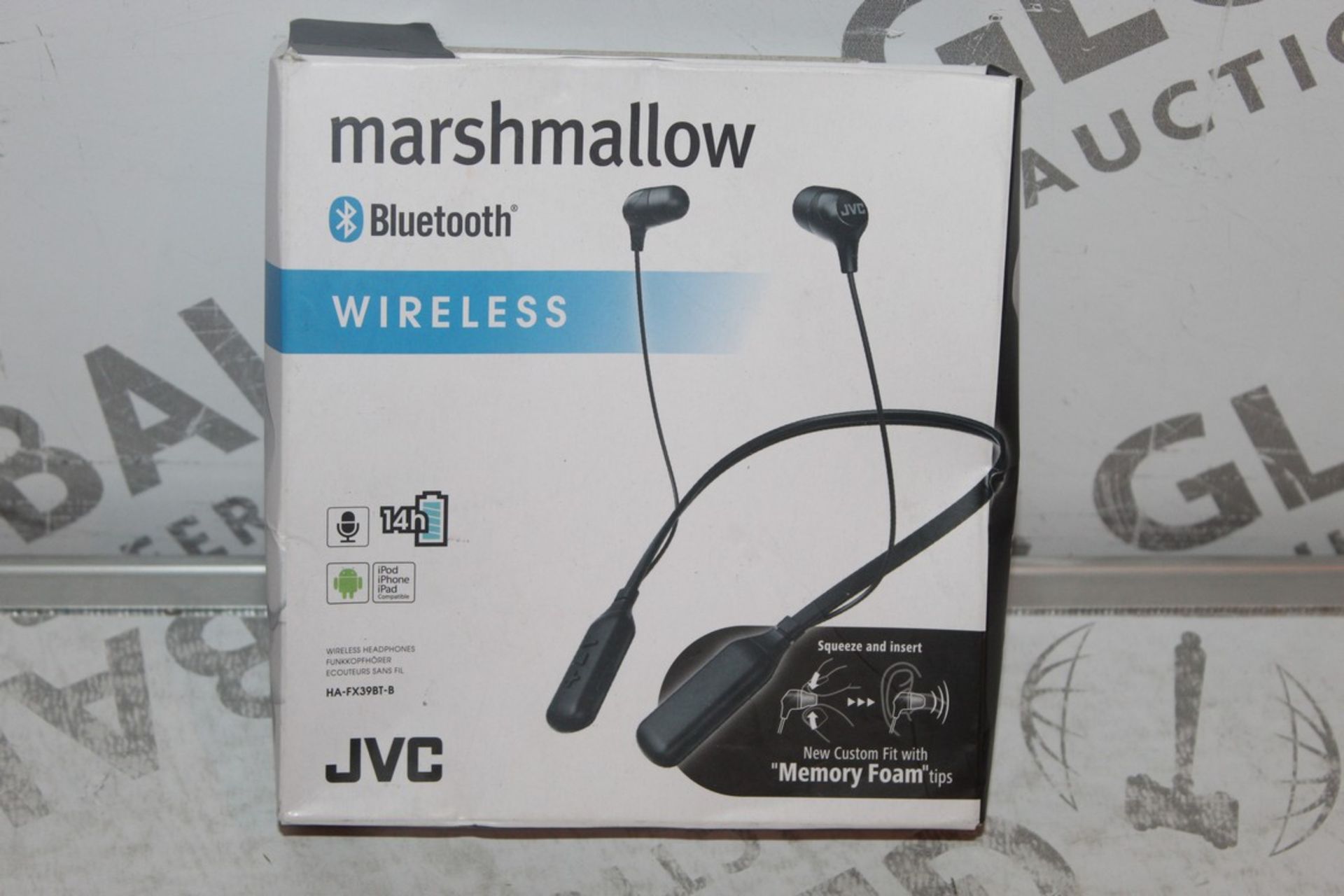 Lot to Contain 3 Pairs of JVC Bluetooth Wireless Marshmallow Earphones Combined RRP £90 (Public