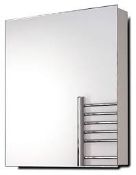 Boxed Diamond Bathroom Mirror RRP £120 (126201) (Public Viewing and Appraisals Available)