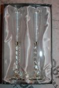 Lot to Contain 4 Brand New Sets of 2 The Wedding To Love And To Honour Toasting Flute Sets