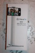 Lot to Contain 2 Boxed Cliquefie Max Selfie Sticks in White Combined RRP £120