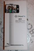 Lot to Contain 2 Boxed Cliquefie Max Selfie Sticks in White Combined RRP £120