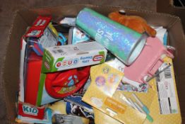 Box to Contain a Large Assortment of Children's Toy Items to Include Bic Felt Pens, Post-box Play