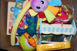 Box to Contain a Large Assortment of Children's Toy Items to Include Bubbles, Sound Tubes,