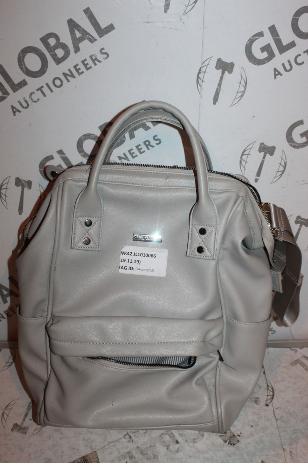 BaBaBing Grey Baby Changing Backpack RRP £55 (RET00095740) (Public Viewing and Appraisals