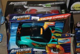 Lot to Contain 4 Boxed Assorted Adventure Force Night Racers, Colour Changing Car and a Die Cast