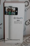 Lot to Contain 2 Boxed Cliquefie Max Selfie Sticks in White Combined RRP £120