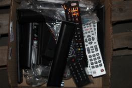 Box to Contain a Large Assortment of TV Remote Controls for Teles Such as Sharp, Toshiba and