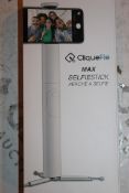 Lot to Contain 2 Boxed Cliquefie Max Selfie Sticks in White Combined RRP £120