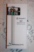 Lot to Contain 2 Boxed Cliquefie Max Selfie Sticks in White Combined RRP £120