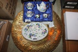 Lot to Contain 3 Assorted Items to Include a Dainty Legacy Kettle, Mini Tea Set and a Serving