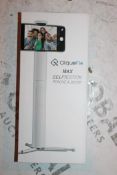 Lot to Contain 2 Boxed Cliquefie Max Selfie Sticks in White Combined RRP £120