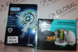 Lot to Contain 2 Boxed Assorted Items to Include an Oral B Series 4000 Toothbrush and a Tommee