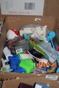 Lot to Contain a Large Assortment of Items to Include Children's Teddies, Toy Block Games, Hot