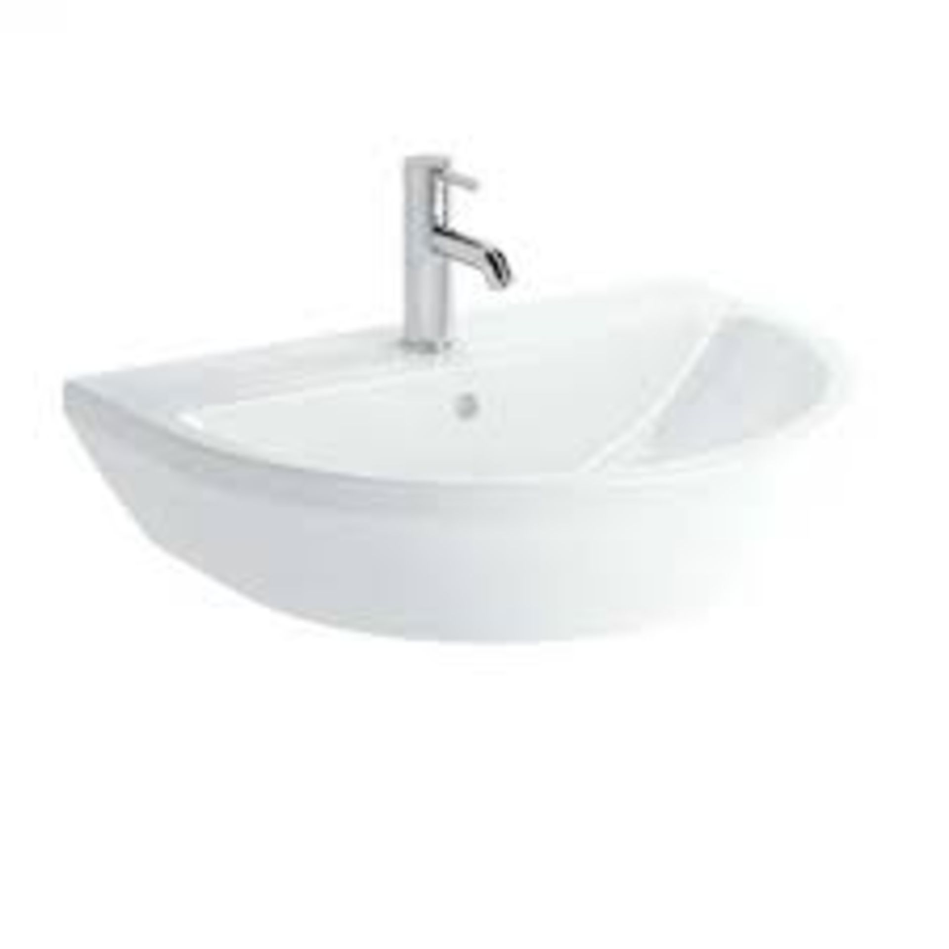 Boxed 650mm Standard Basin Unit in White RRP £140 (12954) (Public Viewing and Appraisals Available)