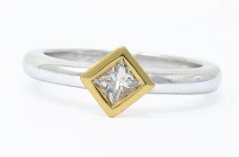 Diamond Ring, Metal 9ct Yellow Gold, Weight (g) 3.