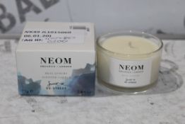 Boxed Neom 100% Natural Organic Scented Candles RRP £20 Each (4074867)(4074849)(4074860)(4074855) (