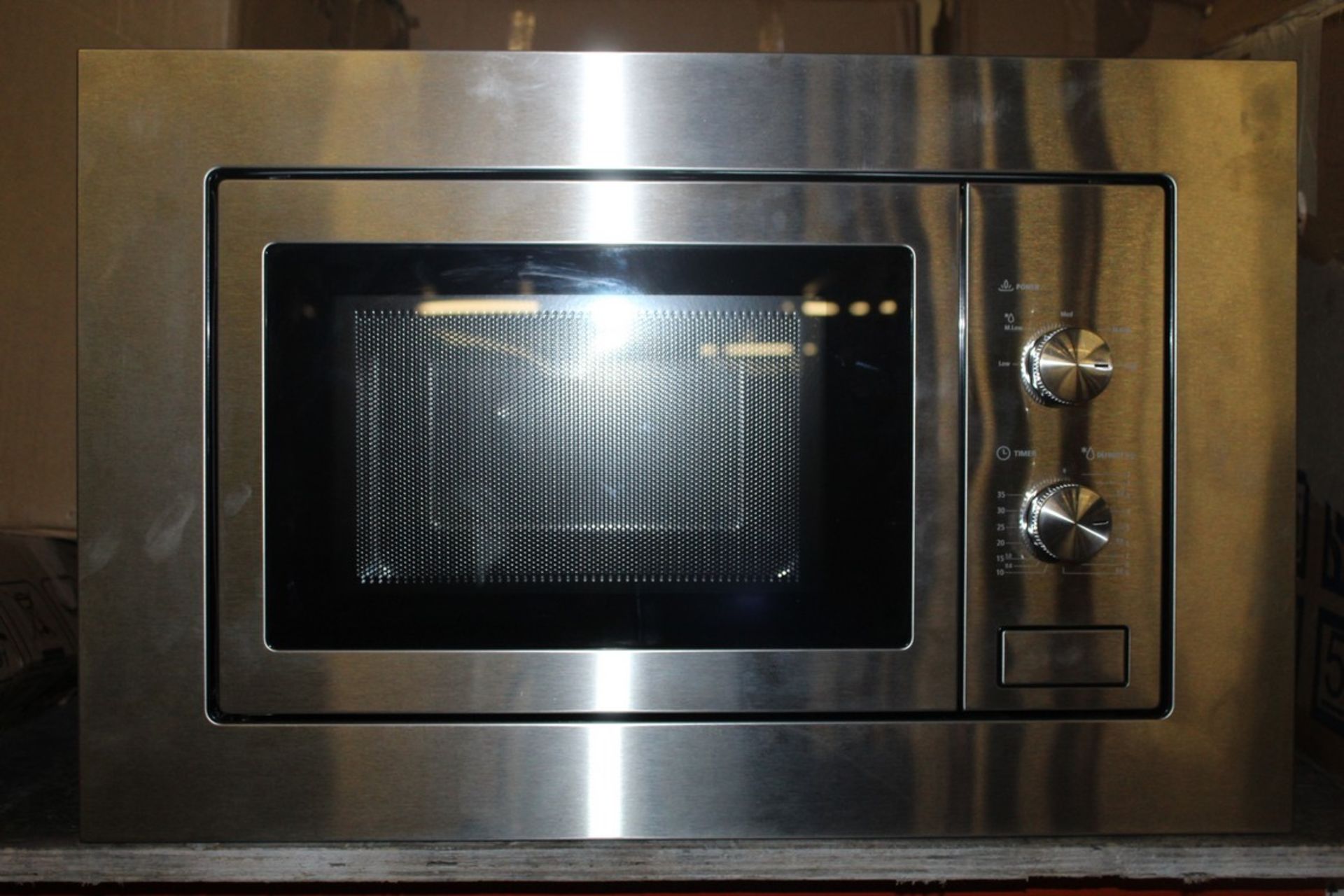 Boxed UBPB20SS Stainless Steel Integrated Microwave RRP £179 (Public Viewing and Appraisals