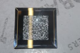 Boxed 10 x 10cm Mirrored Crushed Crystal Coasters RRP £5 Each