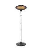 Boxed Assorted Gardenline Items to Include a 2000W Patio Heater, 2 Decorative Glass Tables and an