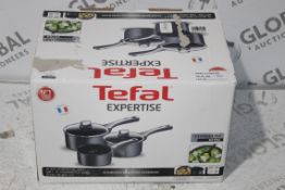 Boxed Tefal Expertise 3 Piece Non Stick Pan Set RRP £160 (RET00378173) (Public Viewing and