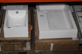 Assorted Ceramic Minimal Sink Units and Minimalist Sink Units RRP £100 - £120 (15998) (Public