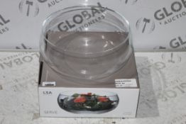 Boxed LSA International Glass Serving Bowl RRP £50 (4093513) (Public Viewing and Appraisals