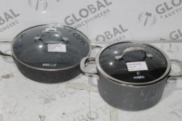 Assorted Easy Glide Stockpots and Sauté Pans RRP £65 - £70 Each (4143303)(RET00746596) (Public