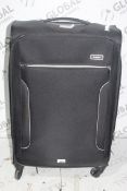 Black Soft Shell Antler 360 Wheeled Suitcase, RRP£80.00 (RET005579990) (Public Viewing and