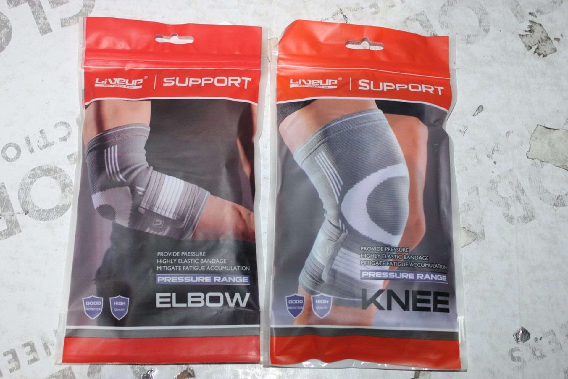 Assorted Brand New Knee and Elbow Pads by Live Up Support in Assorted Sizes