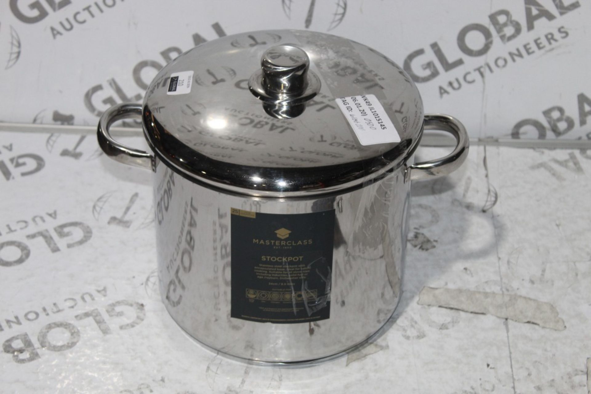 Stainless Steel Masterclass Stockpot RRP £50 (4106200) (Public Viewing and Appraisals Available)