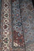 Ghalip 189 x 286cm Large Blue Oriental Style Designer Floor Rug RRP £837