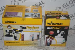 Boxed Brand New Assorted Items to Include a Wagner Power Fit Indoor Paint Sprayer and a Wagner 525 O