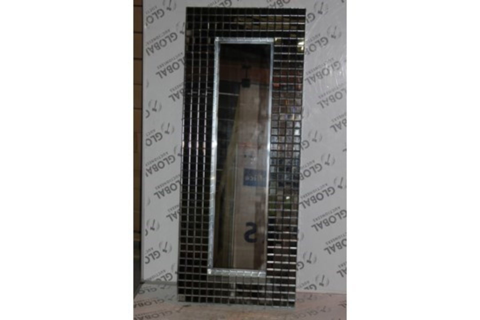 Boxed 150 x 60cm YM0059 Floor Standing Block Mirror RRP £500