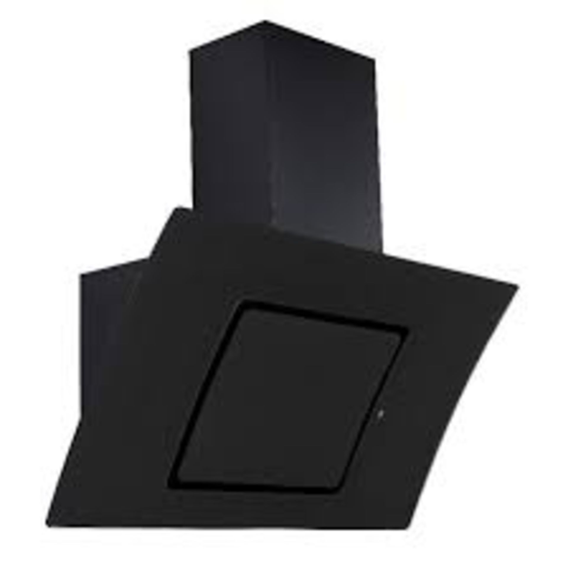 Boxed UBCR70BK 70cm Black Glass Angled Cooker Hood (Public Viewing and Appraisals Available)