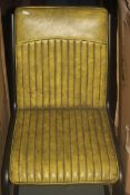 Vintage Yellow Good Wood Dining Chair Set of 2 RRP £150 (Public Viewing and Appraisals Available)