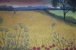 Harvest Song By Artist Joe Grundy Wall Art Picture RRP £55 (14871) (Public Viewing and Appraisals